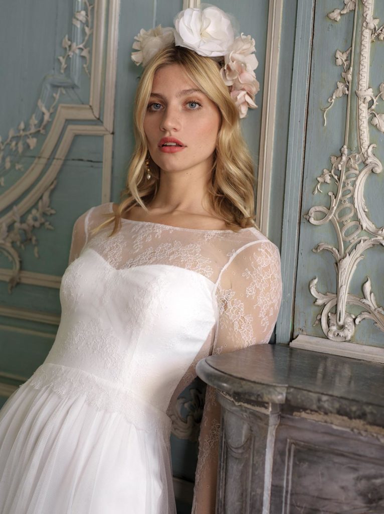 Robes de mariée : Candice - Collection 2020 - Marie Laporte - Créatrice de robes de mariée sur mesure - Paris