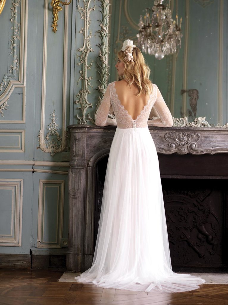 Robes de mariée : Candice - Collection 2020 - Marie Laporte - Créatrice de robes de mariée sur mesure - Paris