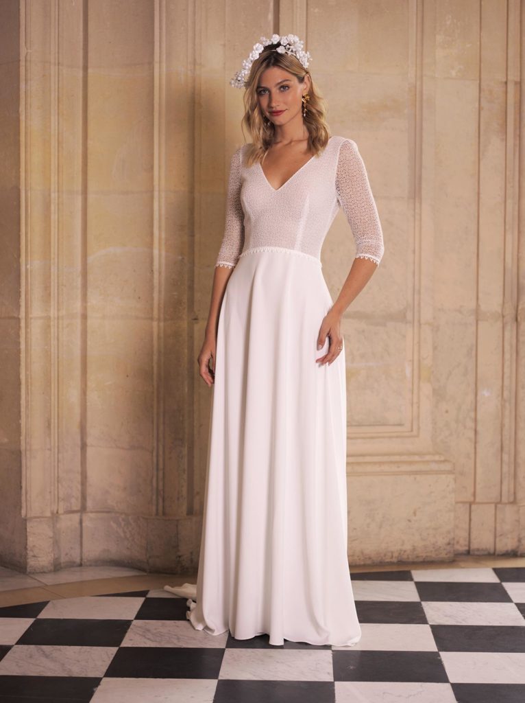 Robes de mariée : Céleste - Collection 2020 - Marie Laporte - Créatrice de robes de mariée sur mesure - Paris