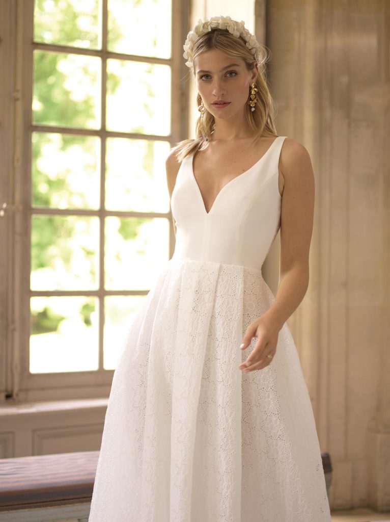 Robes de mariée : Coline - Collection 2020 - Marie Laporte - Créatrice de robes de mariée sur mesure - Paris