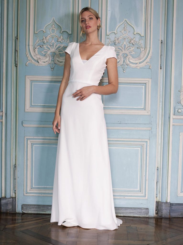 Robes de mariée : Colombe - Collection 2020 - Marie Laporte - Créatrice de robes de mariée sur mesure - Paris