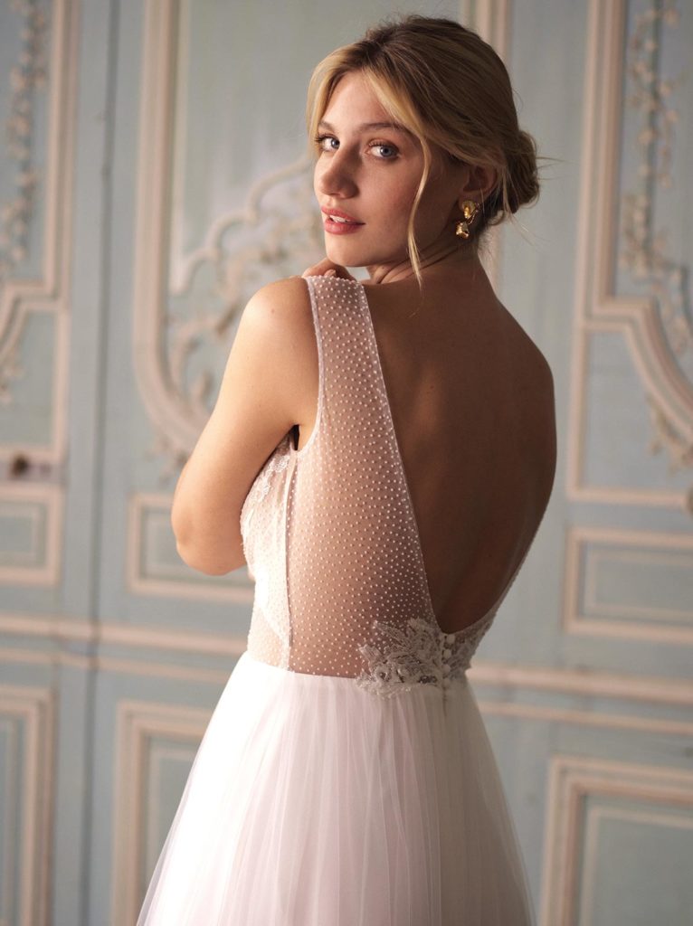 Robes de mariée : Eugénie - Collection 2020 - Marie Laporte - Créatrice de robes de mariée sur mesure - Paris