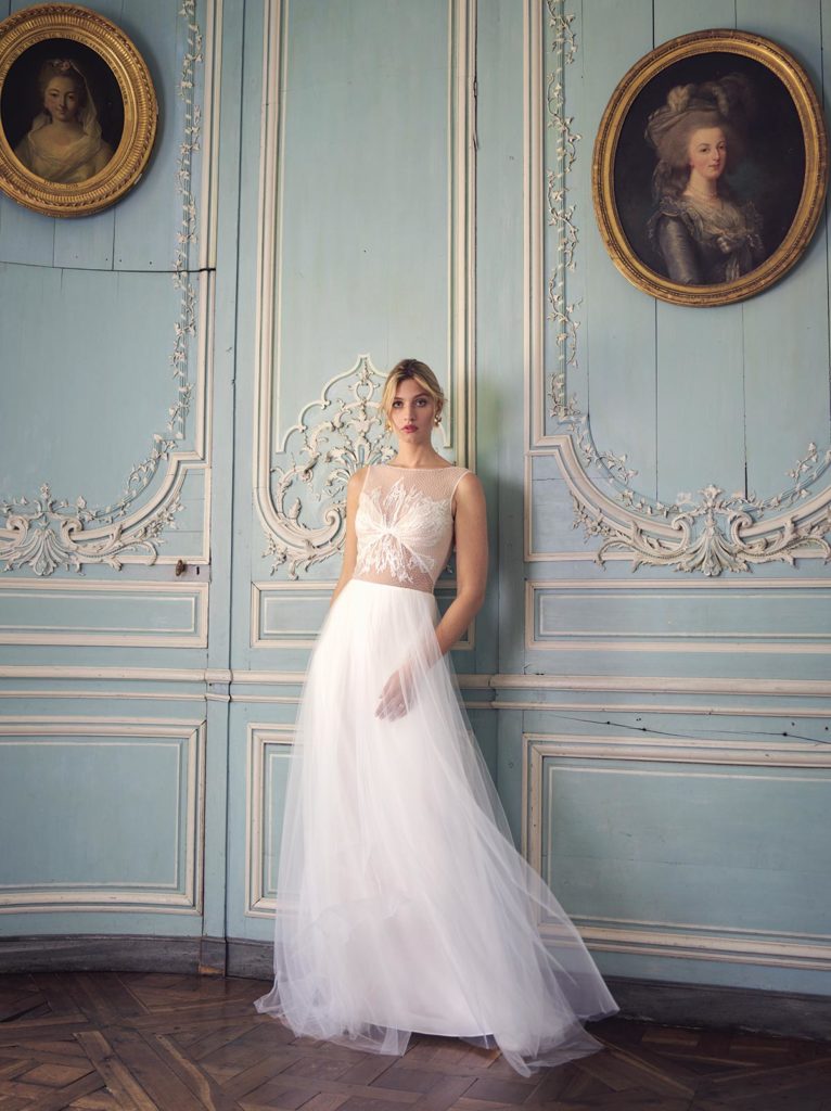 Robes de mariée : Eugénie - Collection 2020 - Marie Laporte - Créatrice de robes de mariée sur mesure - Paris