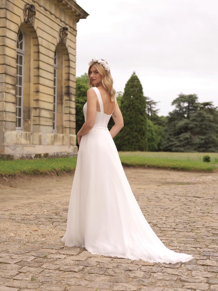 Robes de mariée : Heidi - Collection 2020 - Marie Laporte - Créatrice de robes de mariée sur mesure - Paris