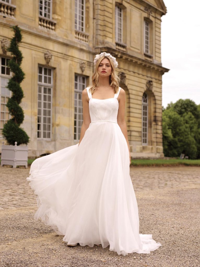 Robes de mariée : Heidi - Collection 2020 - Marie Laporte - Créatrice de robes de mariée sur mesure - Paris