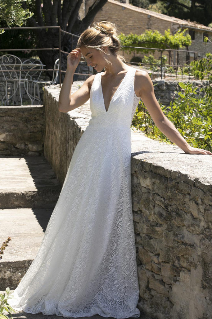 Robes de mariée : Collin - Collection 2021 - Marie Laporte - Créatrice de robes de mariée sur mesure - Paris