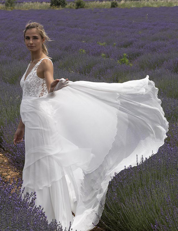 Robes de mariée : Garry - Collection permanente - Marie Laporte - Créatrice de robes de mariée sur mesure - Paris