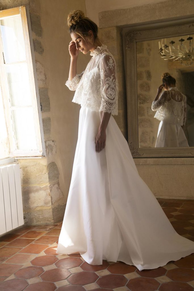 Robes de mariée : Jasper - Collection 2021 - Marie Laporte - Créatrice de robes de mariée sur mesure - Paris