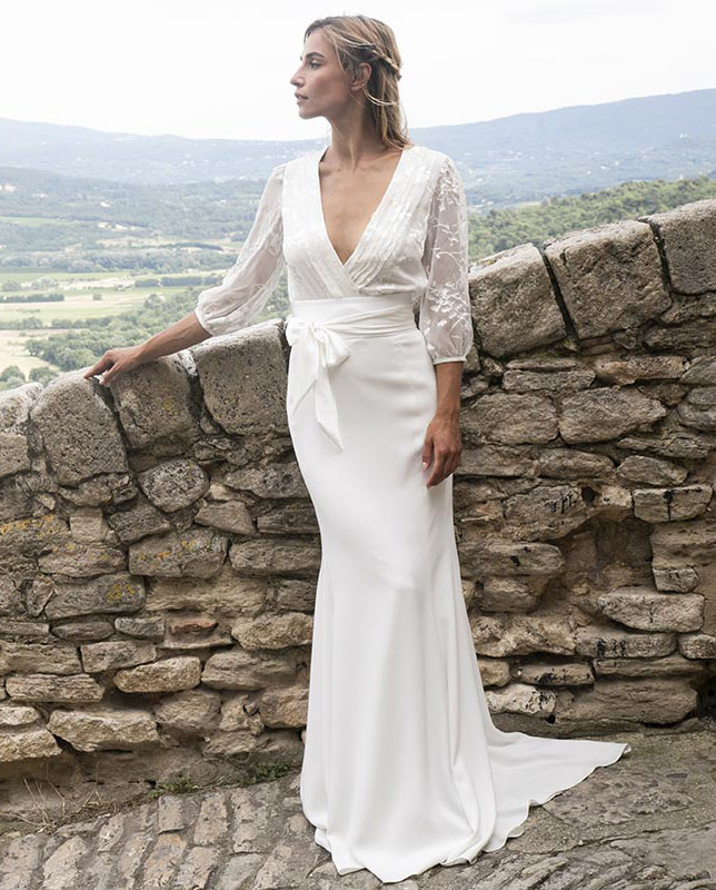 Robes de mariée : Julian - Collection 2021 - Marie Laporte - Créatrice de robes de mariée sur mesure - Paris