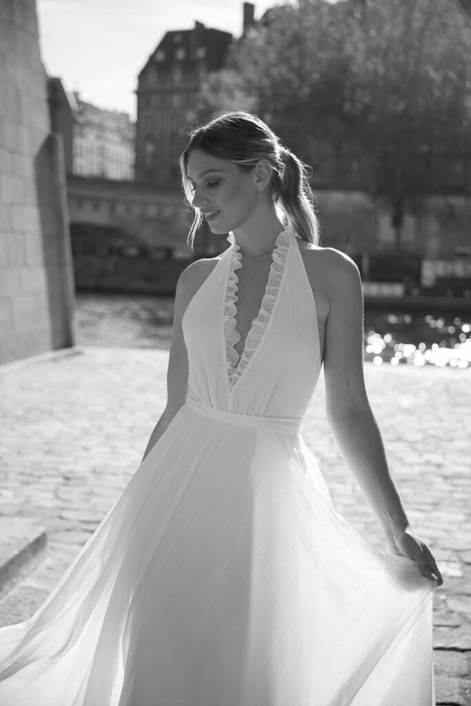 Robes de mariée : Concorde - Paris mon amour - Marie Laporte - Créatrice de robes de mariée sur mesure - Paris