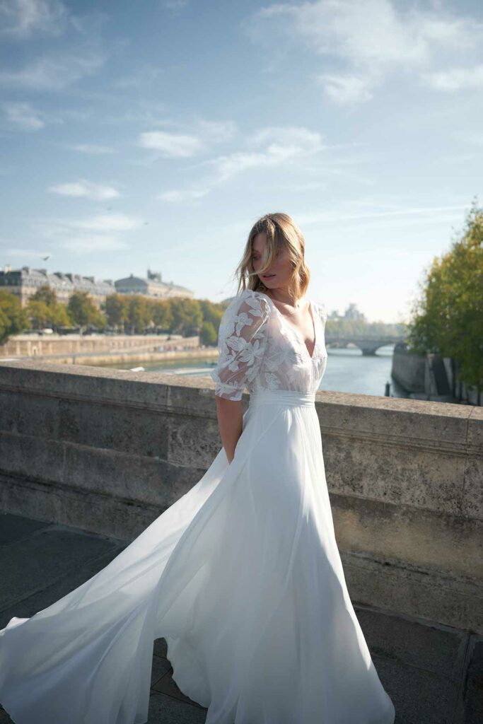 Robes de mariée : Monceau - Paris mon amour - Marie Laporte - Créatrice de robes de mariée sur mesure - Paris