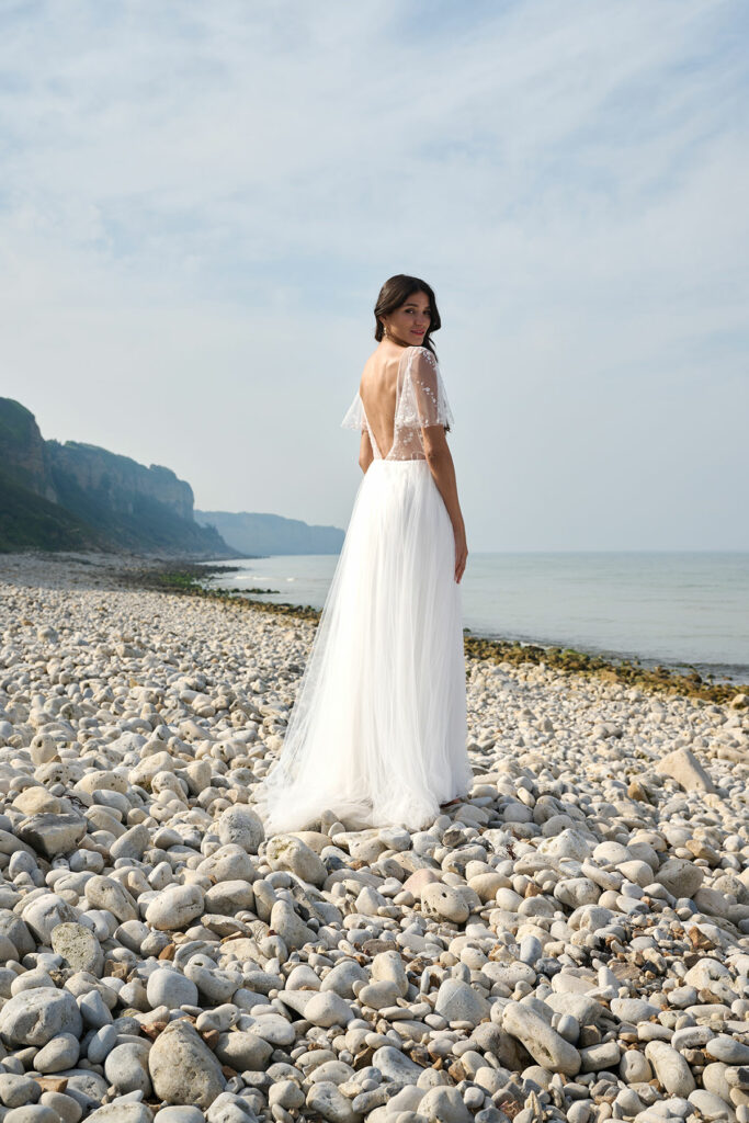 Robes de mariée : La Radieuse - Au fil de l'eau - Marie Laporte - Créatrice de robes de mariée sur mesure - Paris