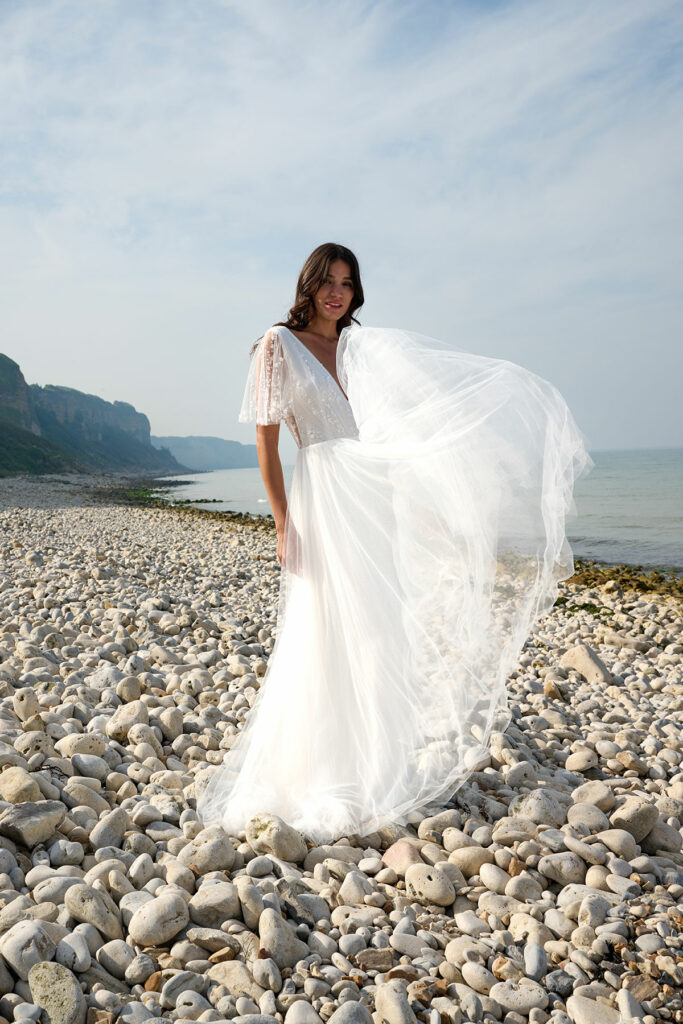 Robes de mariée : La Radieuse - Au fil de l'eau - Marie Laporte - Créatrice de robes de mariée sur mesure - Paris