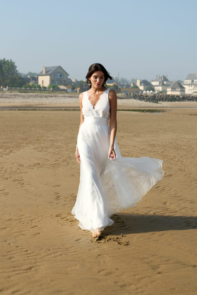 Robes de mariée : La Séduisante - Au fil de l'eau - Marie Laporte - Créatrice de robes de mariée sur mesure - Paris