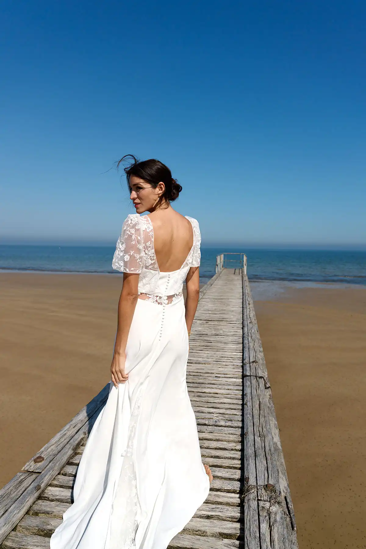 Robes de mariée : L’Adorable - Au fil de l'eau - Marie Laporte - Créatrice de robes de mariée sur mesure - Paris