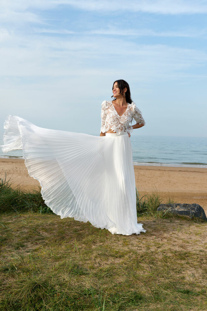 Robes de mariée : La Ravissante - Au fil de l'eau - Marie Laporte - Créatrice de robes de mariée sur mesure - Paris