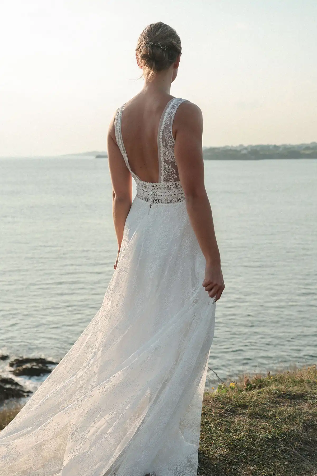 Robes de mariée : Idylle - L'heure dorée - Marie Laporte - Créatrice de robes de mariée sur mesure - Paris