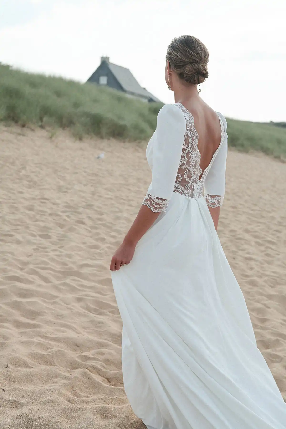 Robes de mariée : Trésor - L'heure dorée - Marie Laporte - Créatrice de robes de mariée sur mesure - Paris