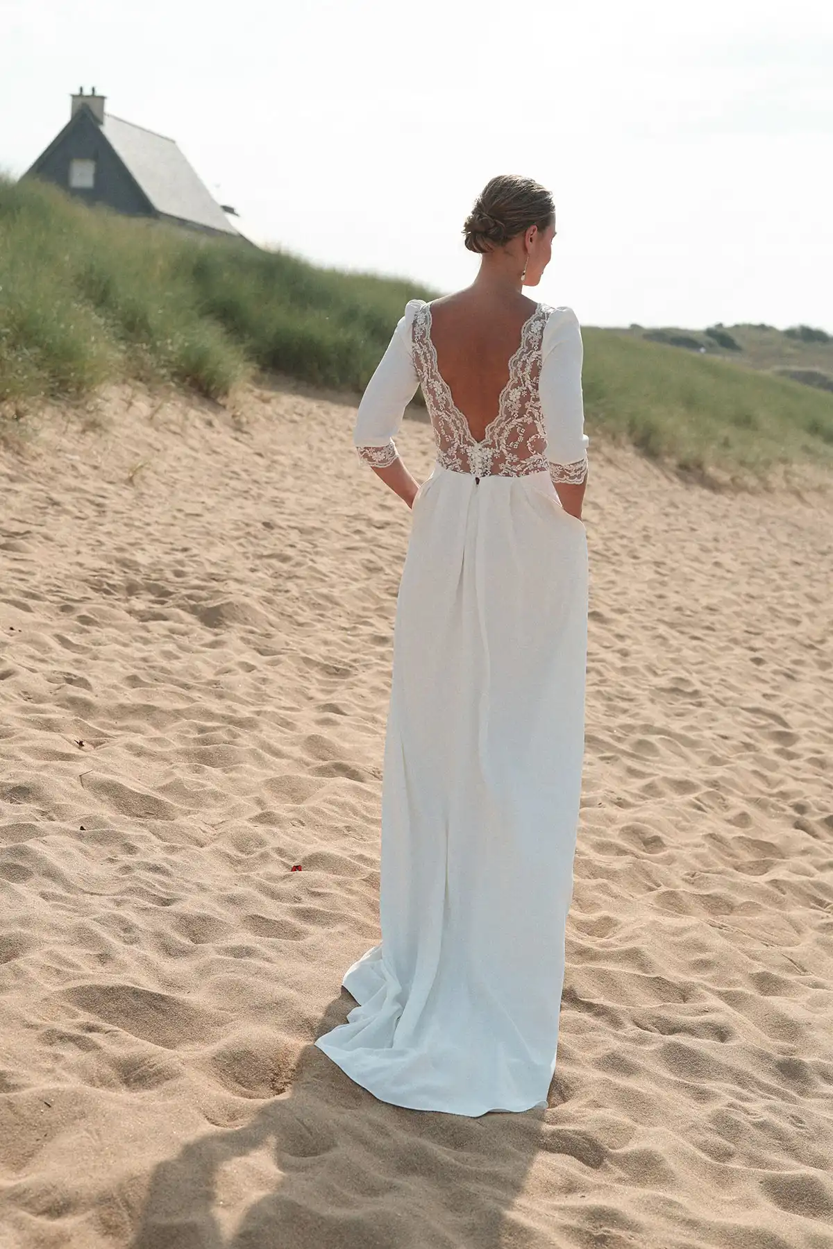 Robes de mariée : Trésor - L'heure dorée - Marie Laporte - Créatrice de robes de mariée sur mesure - Paris