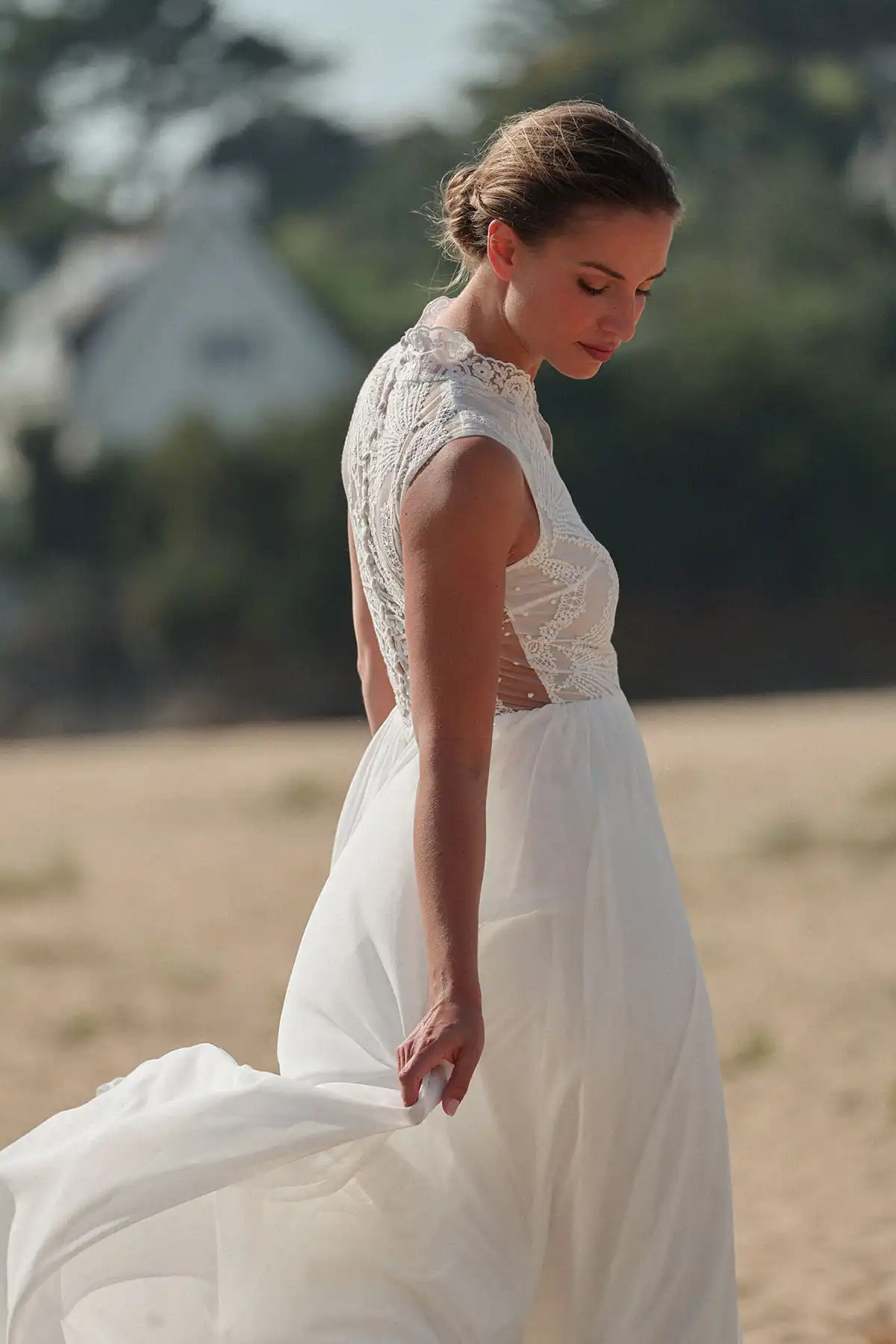 Robes de mariée : Passionnément - L'heure dorée - Marie Laporte - Créatrice de robes de mariée sur mesure - Paris