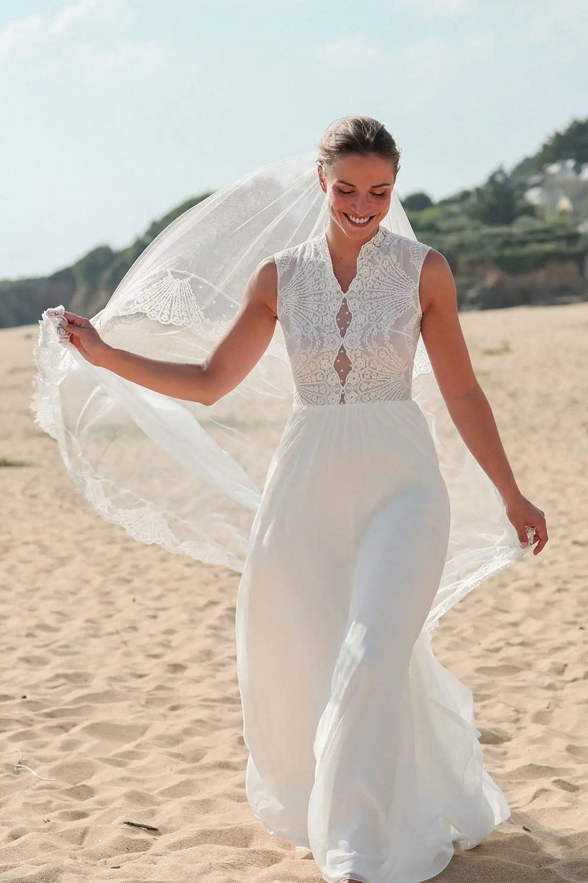 Robes de mariée : Passionnément - L'heure dorée - Marie Laporte - Créatrice de robes de mariée sur mesure - Paris